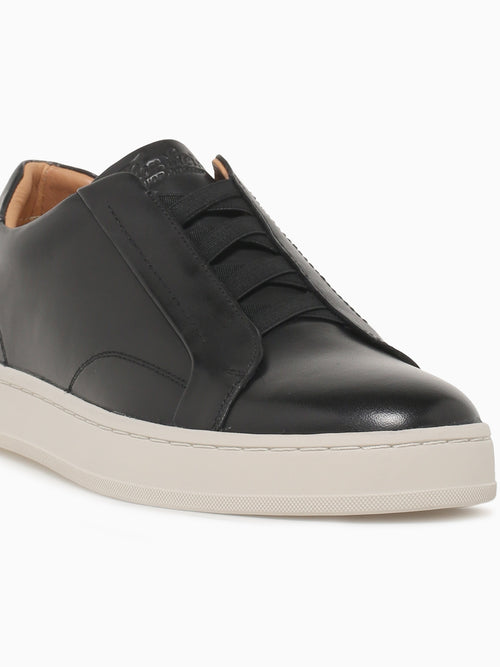 Monopoli Elastic Black Smooth Leather Black / 7 / M