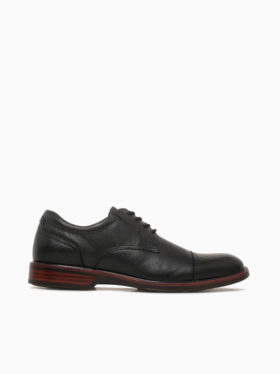 Traveler Cap Toe Black Milled Leather Black / 7 / M