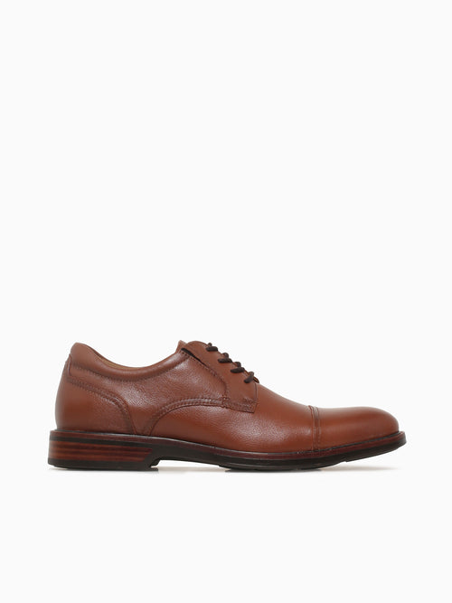 Traveler Cap Toe Cognac Milled Leather Cognac / 7 / M