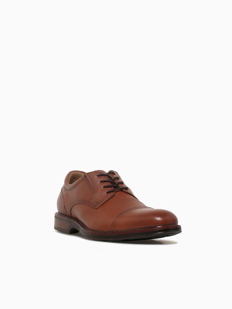 Traveler Cap Toe Cognac Milled Leather Cognac / 7 / M
