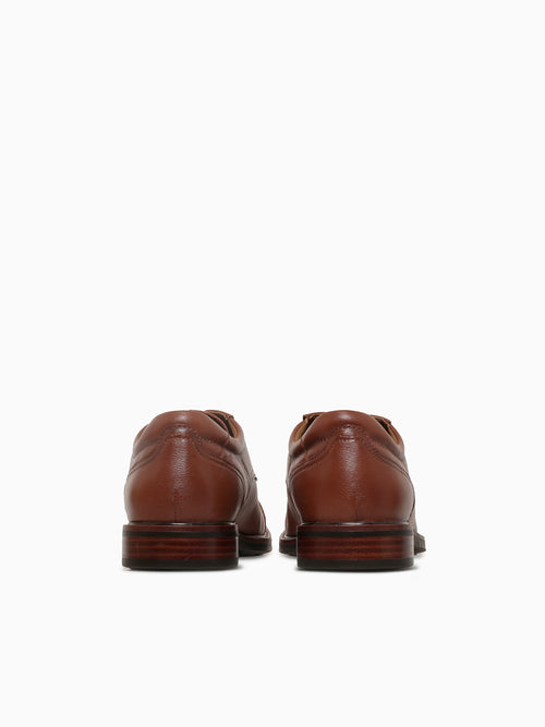 Traveler Cap Toe Cognac Milled Leather Cognac / 7 / M