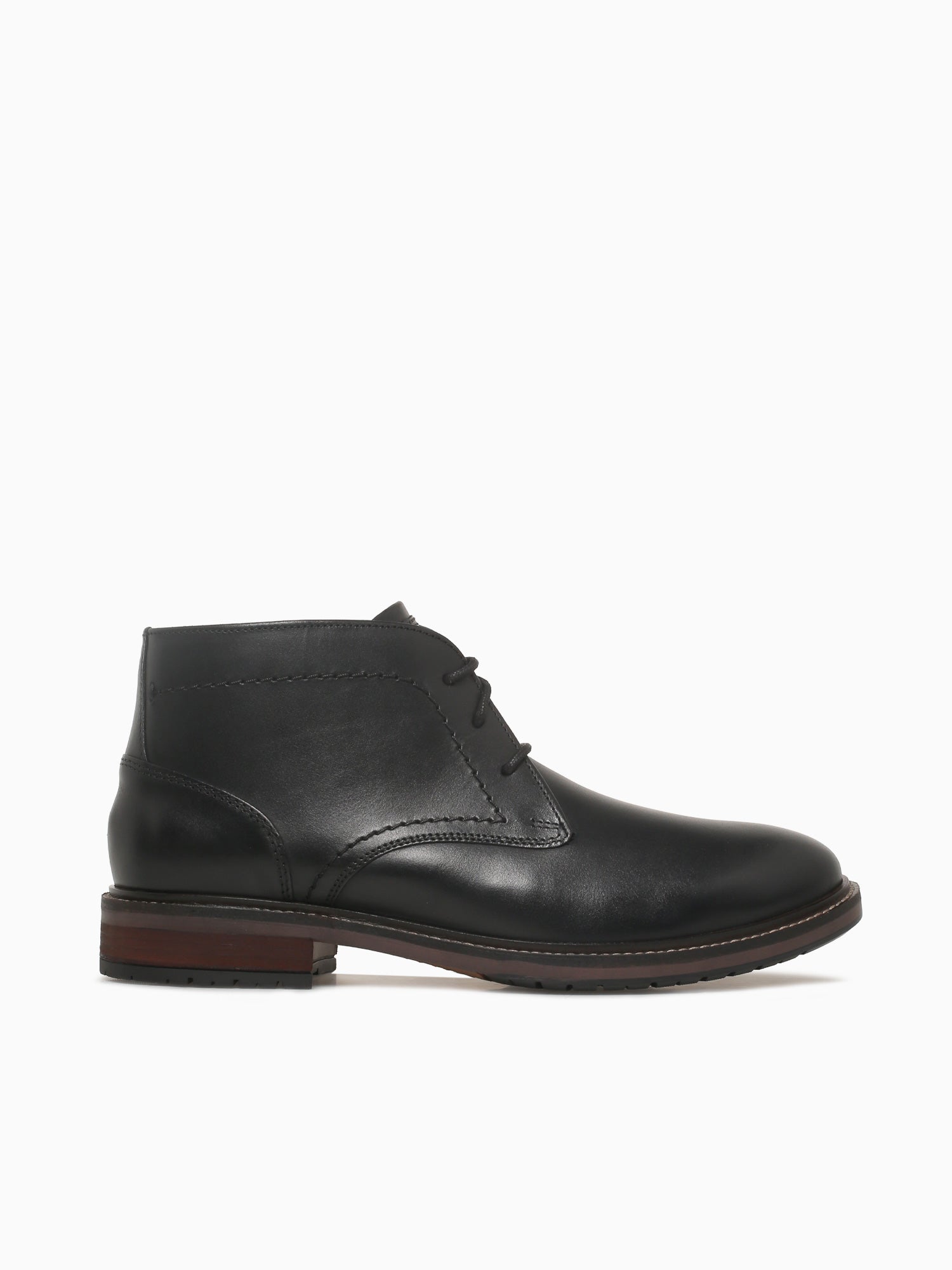 Forge Plain Toe Chukka Black Smooth Lea Black / 7 / M