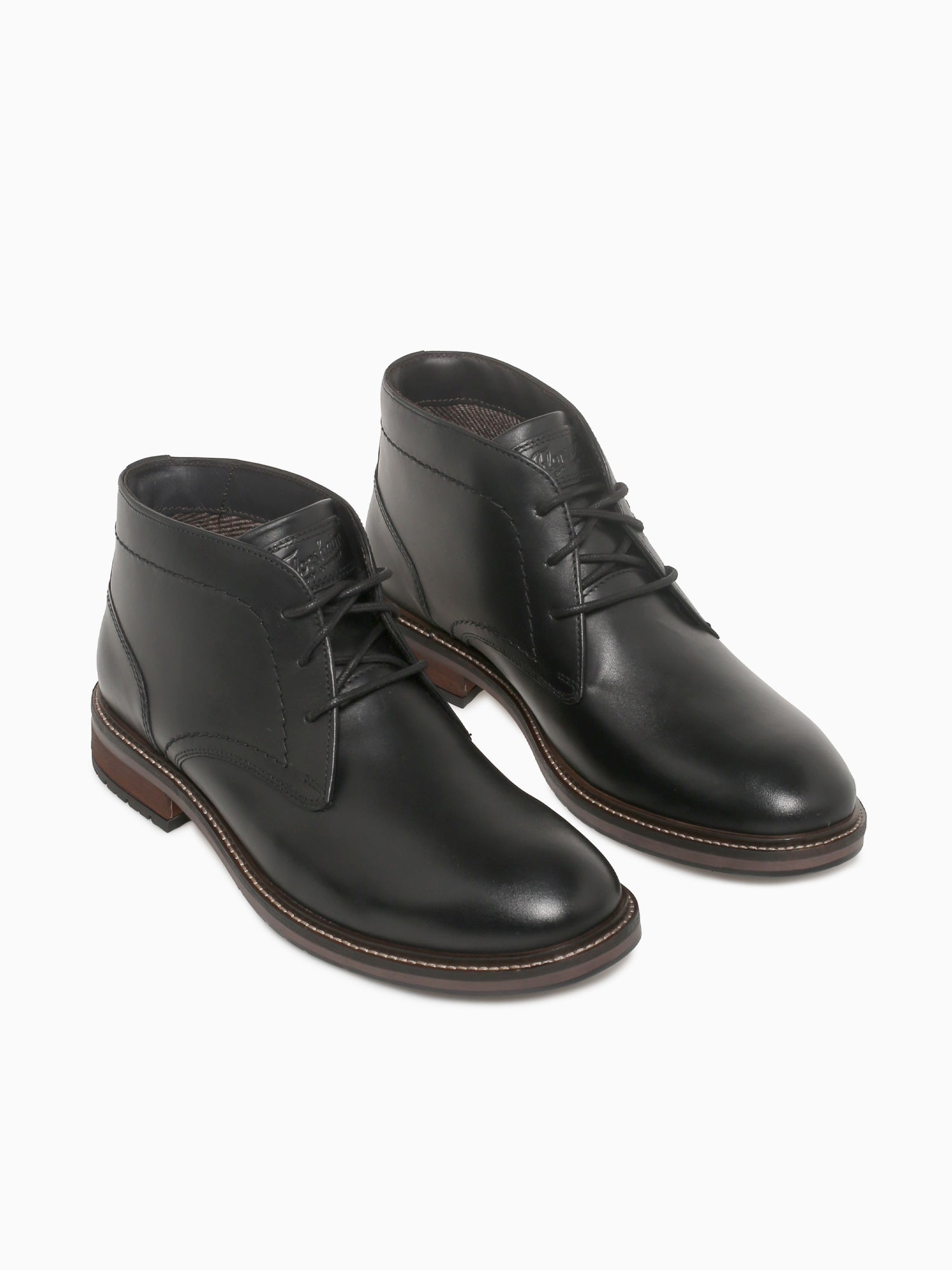 Forge Plain Toe Chukka Black Smooth Lea Black / 7 / M