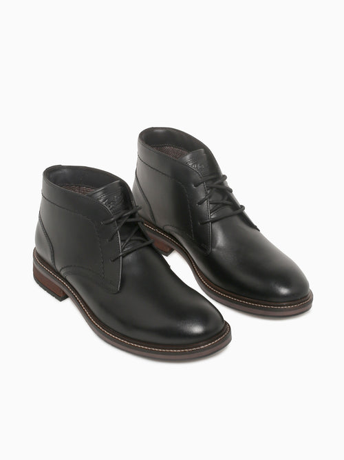 Forge Plain Toe Chukka Black Smooth Lea Black / 7 / M