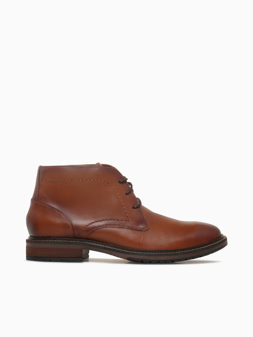Forge Plain Toe Chukka Cognac Smooth Lea Cognac / 7 / M