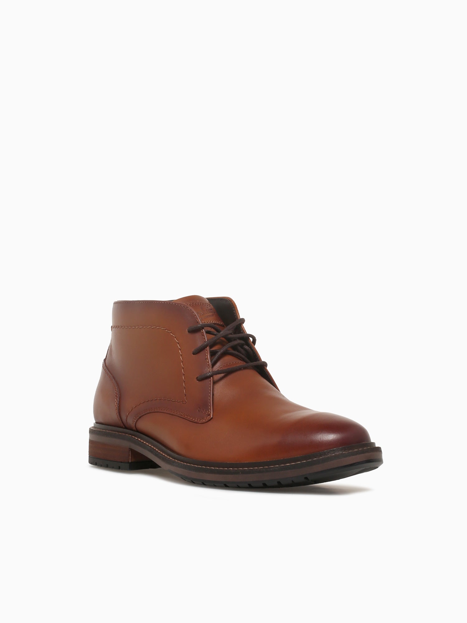 Forge Plain Toe Chukka Cognac Smooth Lea Cognac / 7 / M