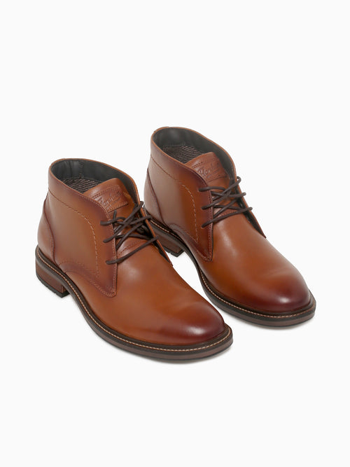 Forge Plain Toe Chukka Cognac Smooth Lea Cognac / 7 / M