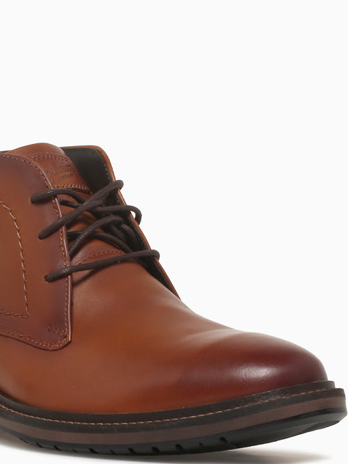 Forge Plain Toe Chukka Cognac Smooth Lea Cognac / 7 / M