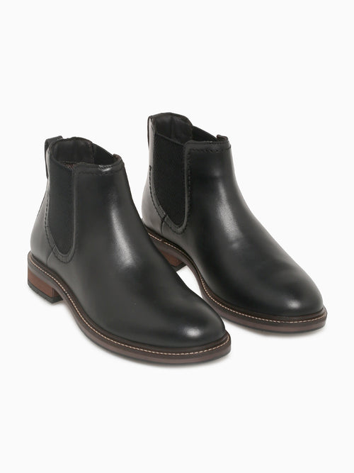 Forge Plain Toe Chelsea Black Smooth Lea Black / 7 / M