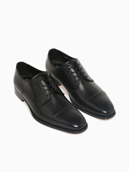 Jacobi Cap Toe Smooth Leather116089001 Black / 7 / D
