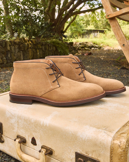 Anthem Plain Toe Chukka Mocha Suede
