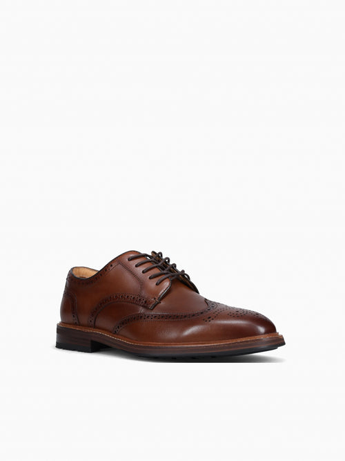 Anthem Wingtip Brown Smooth Leather Brown / 7 / M