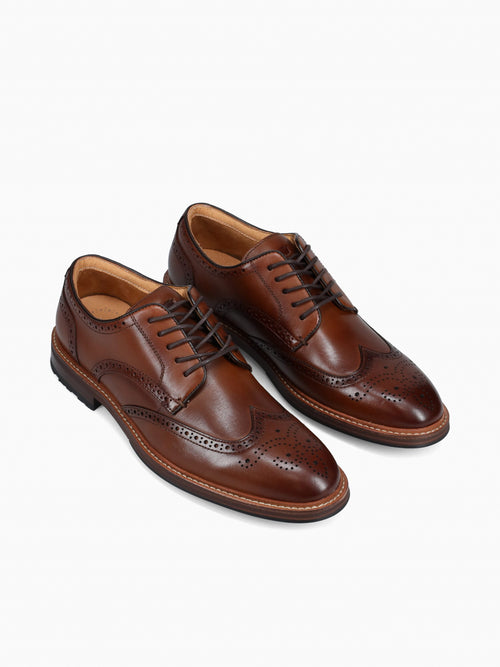 Anthem Wingtip Brown Smooth Leather Brown / 7 / M