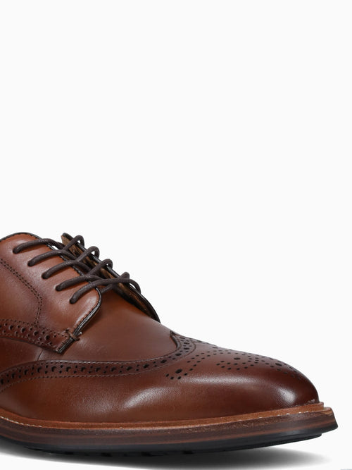Anthem Wingtip Brown Smooth Leather Brown / 7 / M