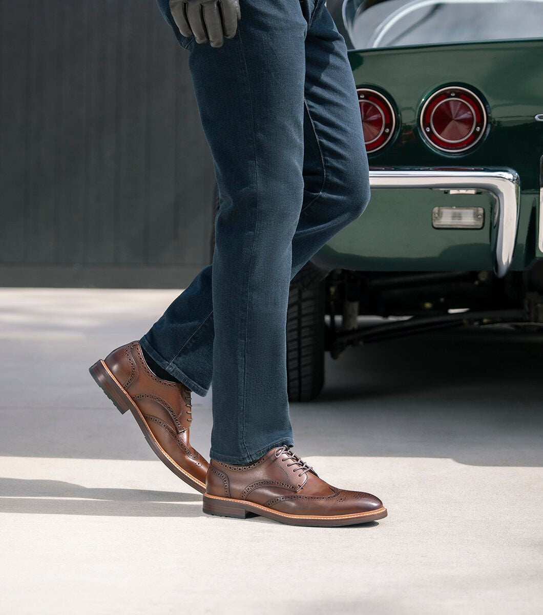 Anthem Wingtip Brown Smooth Leather