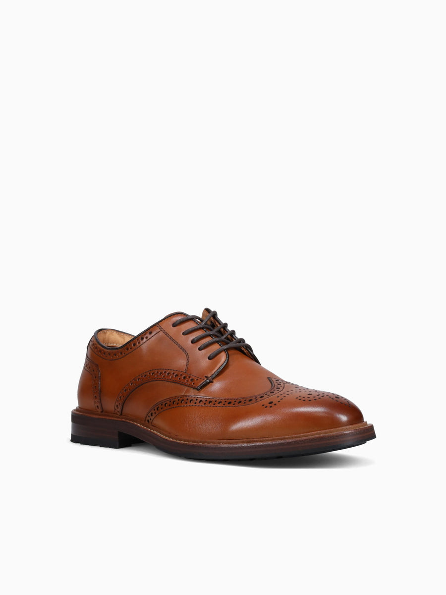 Anthem Wingtip Saddle Tan Smooth Leather Tan / 7 / M