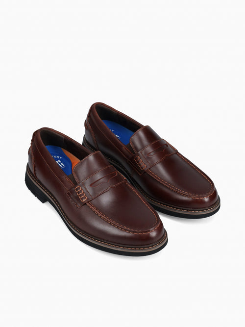 Odin Ii Penny Burgundy Leather Wine / 7 / M