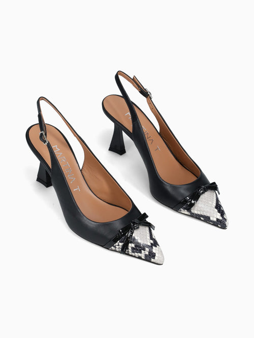 Mireio Nero Roccia nappa Pitone Black / 36 / M