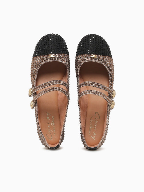 Zoey Black Natural multi fabric Black / 5 / M