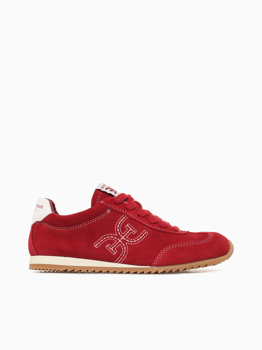 Isela Deep Scarlet Velour Suede Red / 5 / M