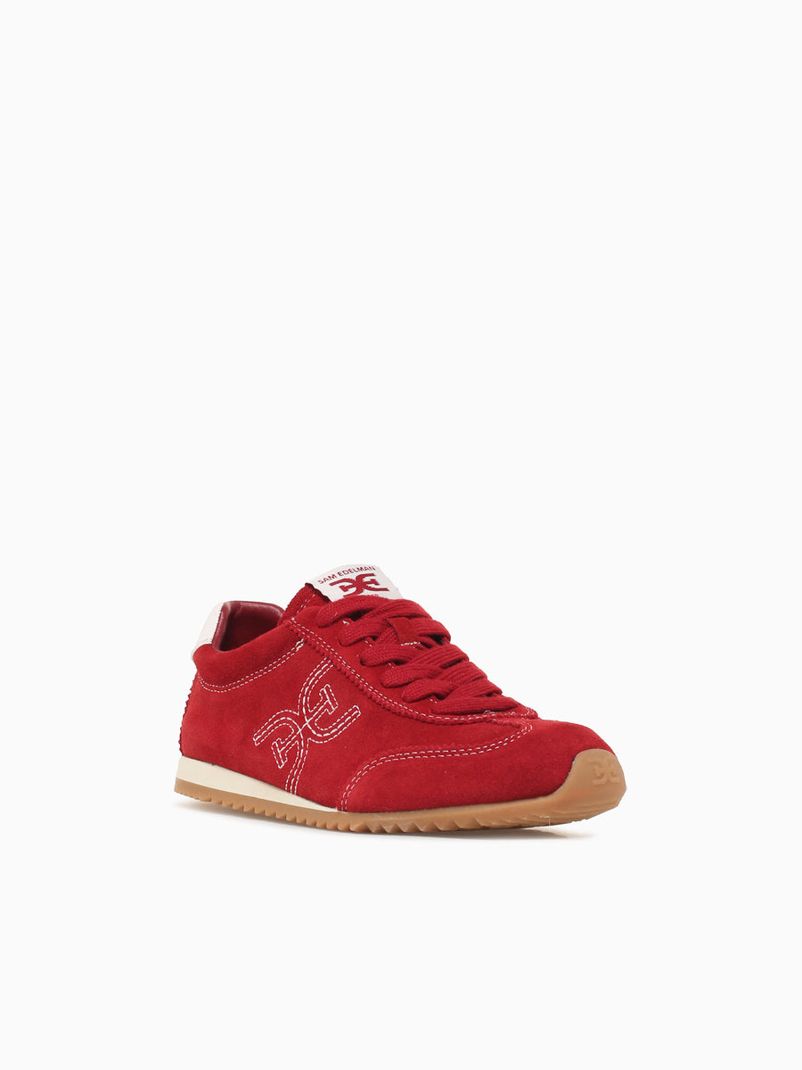 Isela Deep Scarlet Velour Suede Red / 5 / M