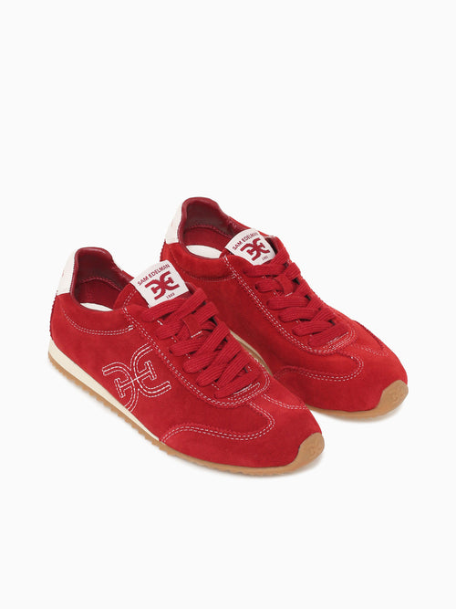 Isela Deep Scarlet Velour Suede Red / 5 / M