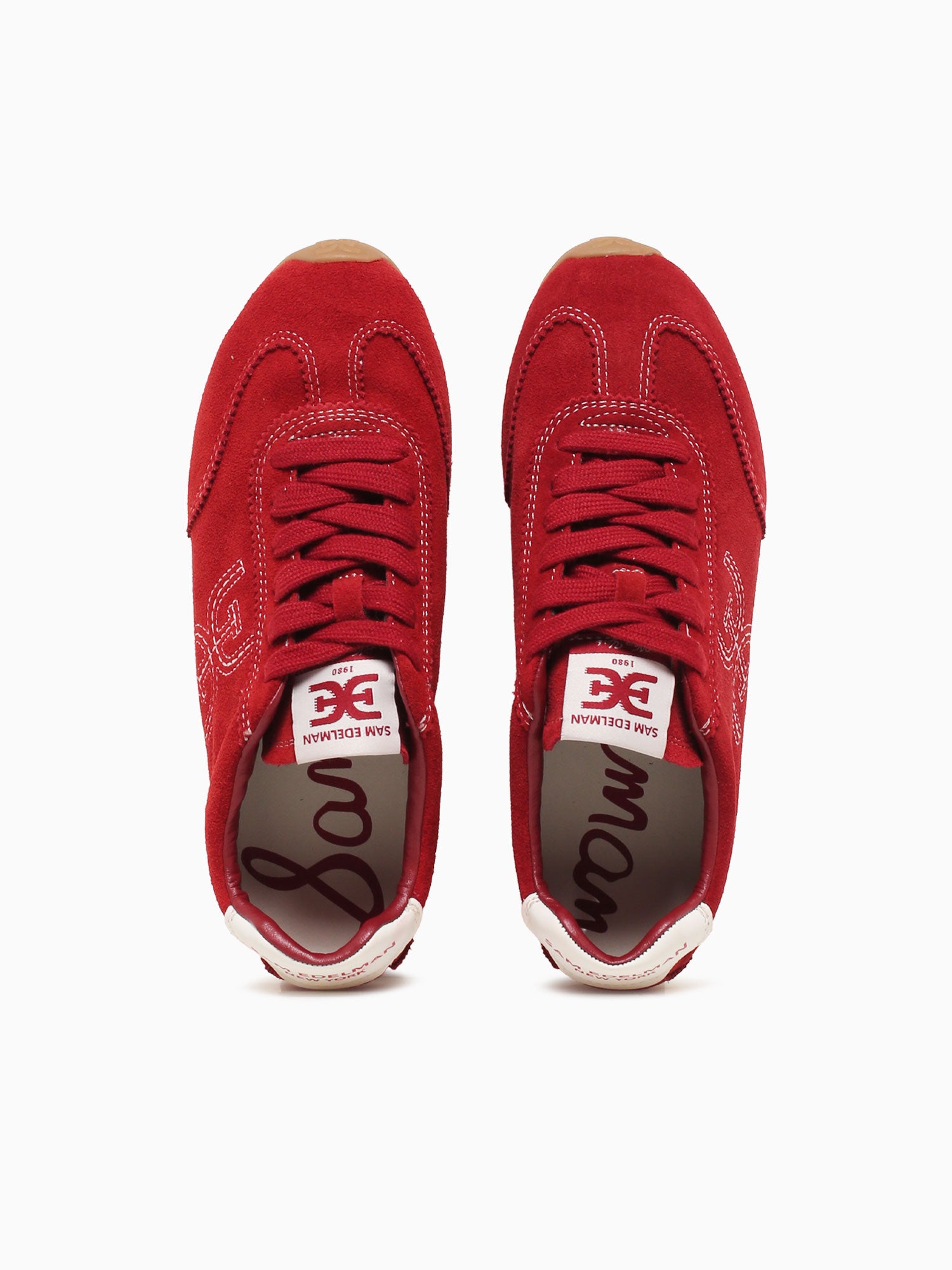 Isela Deep Scarlet Velour Suede Red / 5 / M