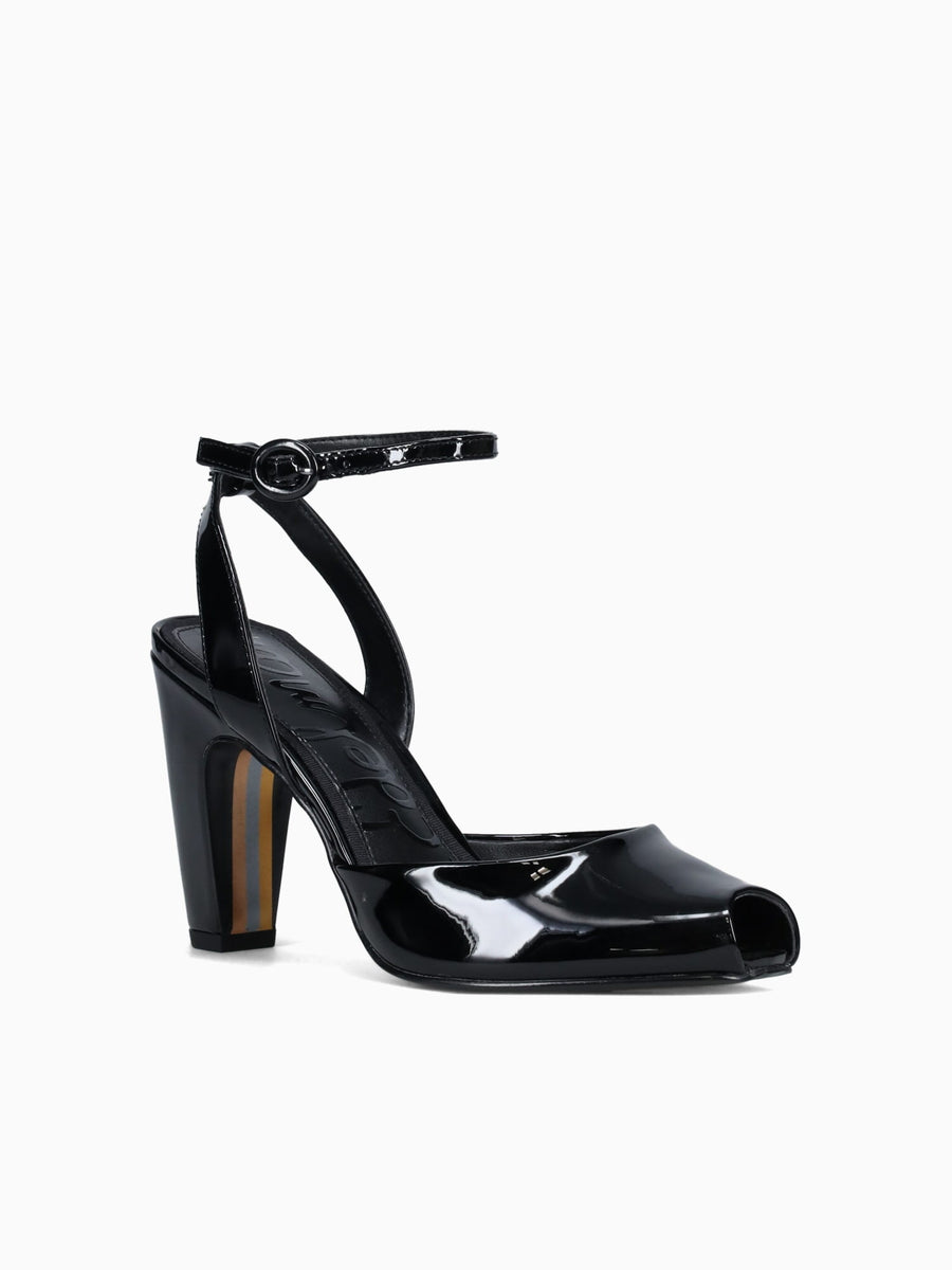 Wrenna Black Dress Patent Black / 5 / M