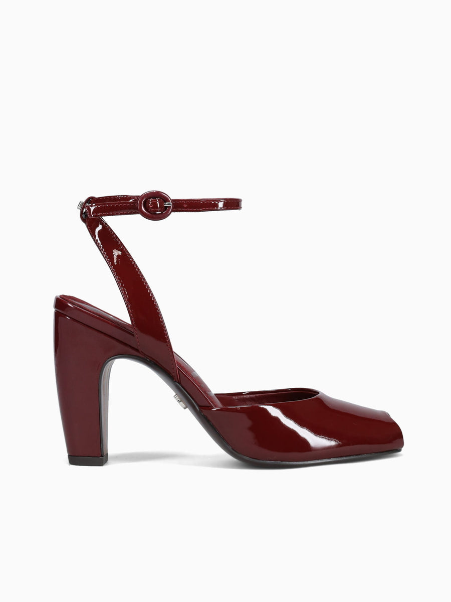 Wrenna French Merlot Dress Patent Red / 5 / M