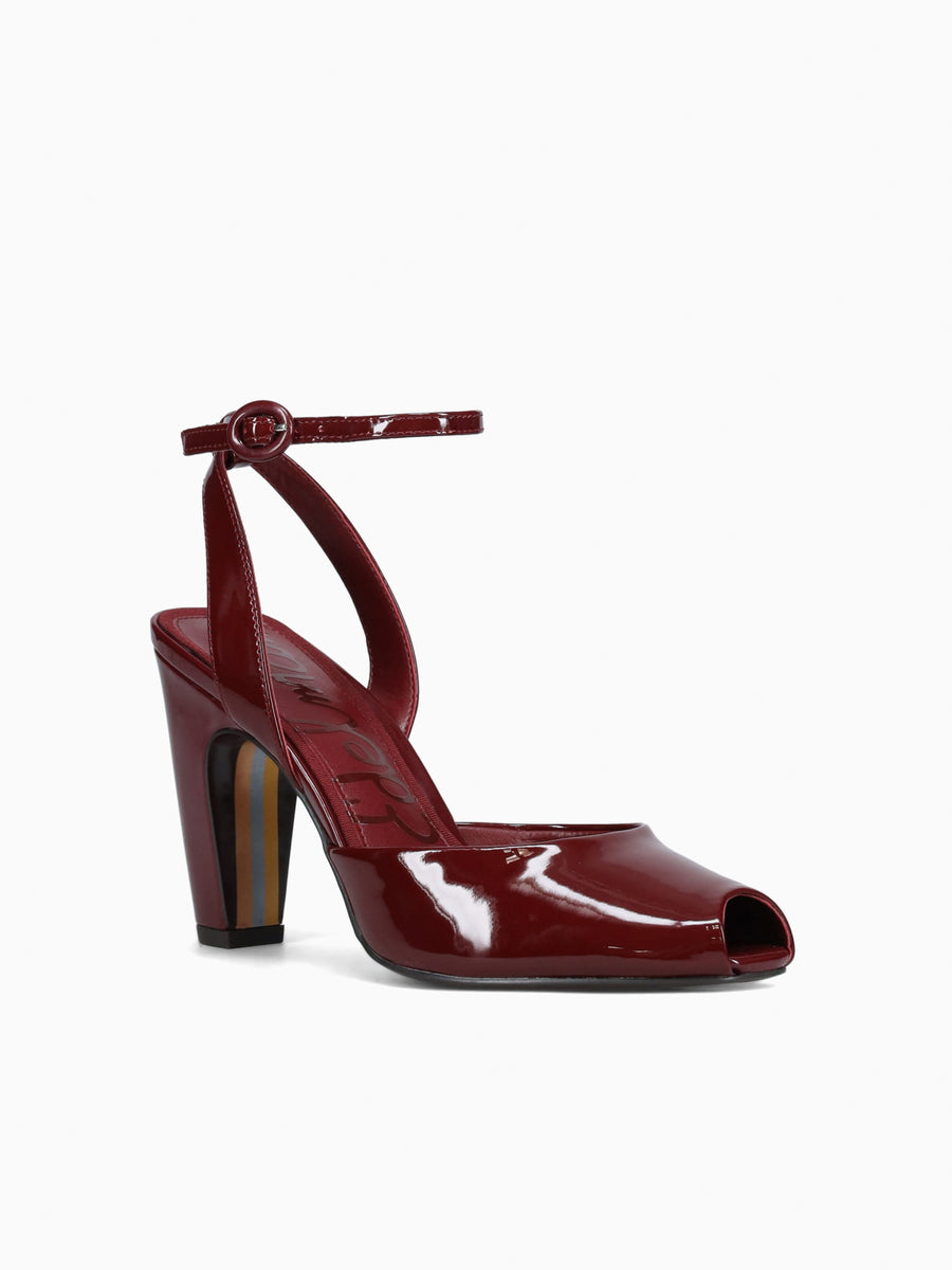 Wrenna French Merlot Dress Patent Red / 5 / M