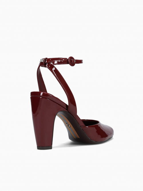 Wrenna French Merlot Dress Patent Red / 5 / M