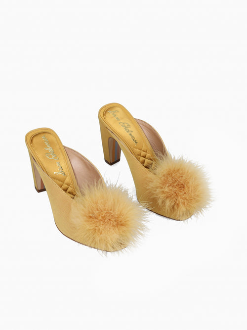 Witney Deep Mustard Moire Silk Yellow / 5 / M