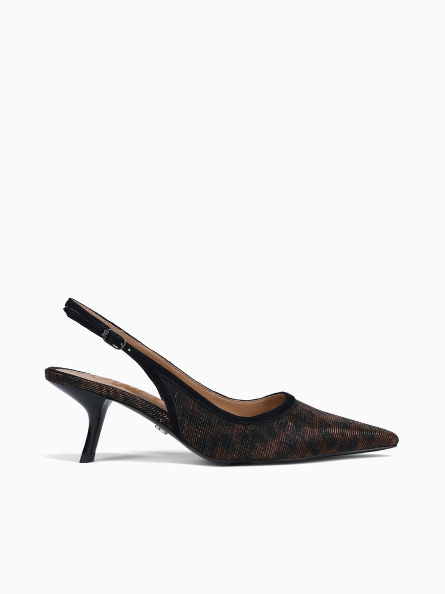 Bianka Sling Brown Glitz Leopard Brown / 5 / M