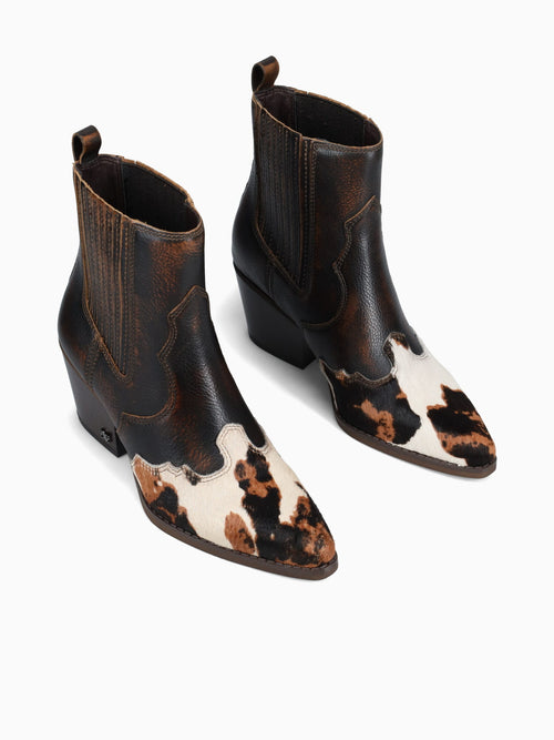 West Brown Muli Cow Leather Brown / 5 / M