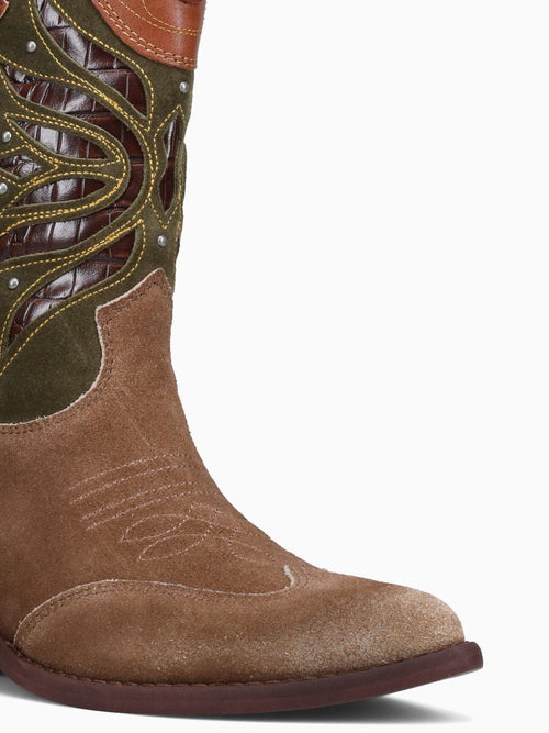 Rylin Terra Toffee Olive suede Western Brown / 5 / M