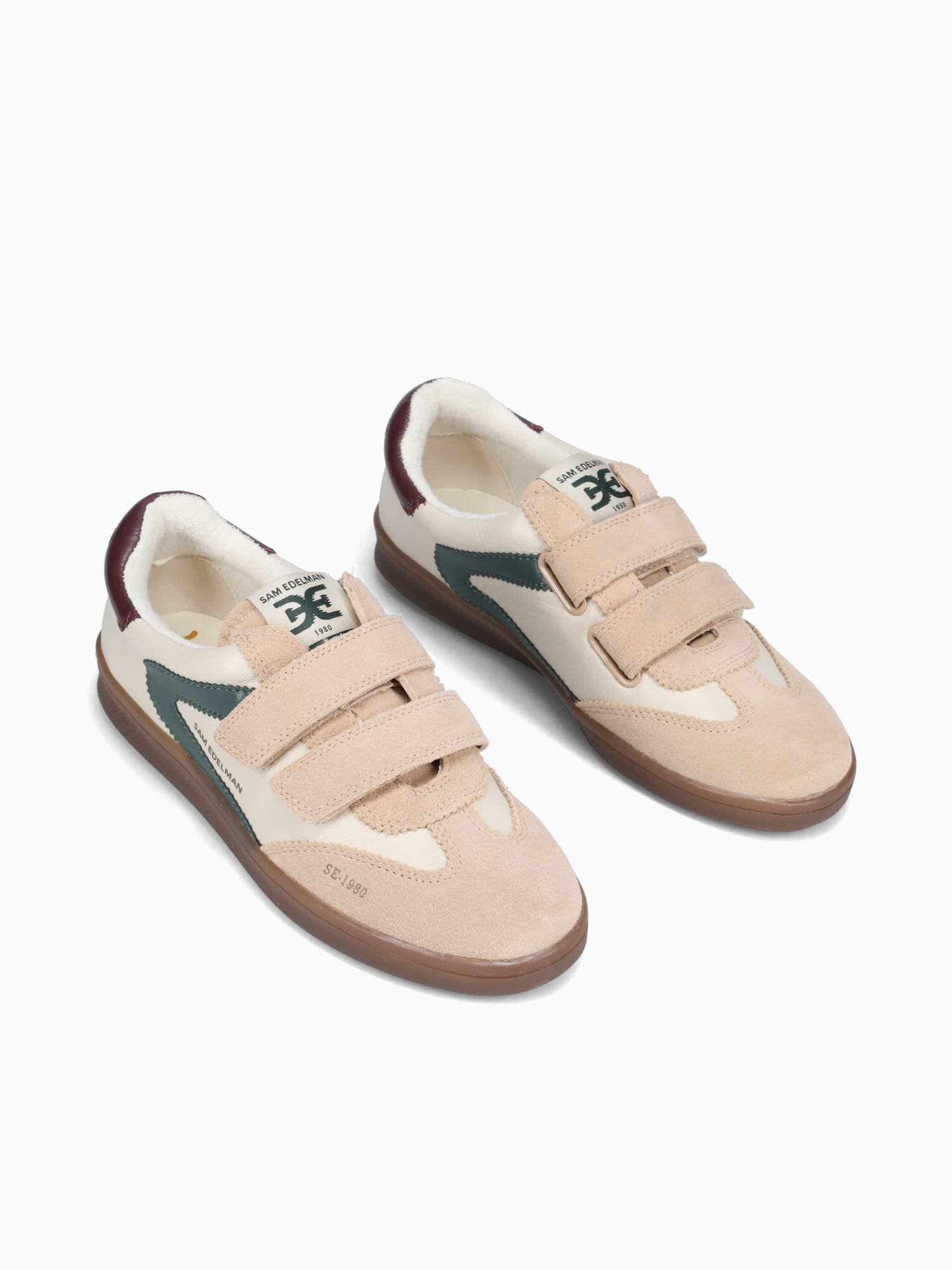 Talia Ivory Sesame Green suede Leather Off White / 5 / M