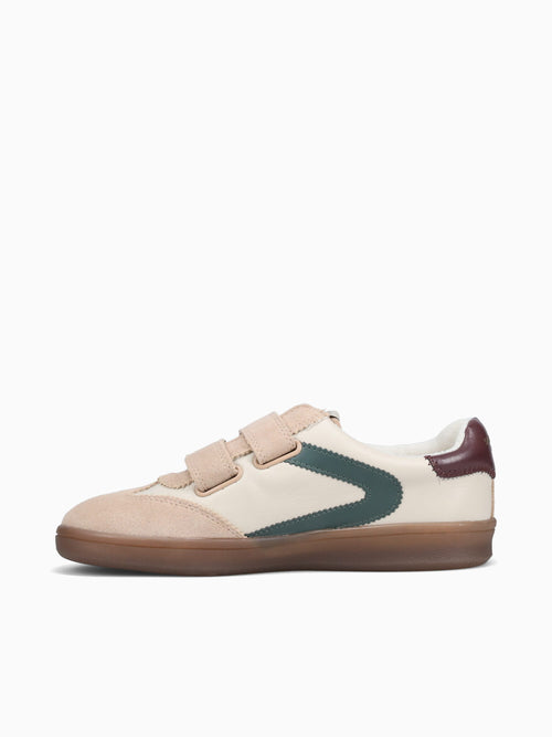 Talia Ivory Sesame Green suede Leather Off White / 5 / M