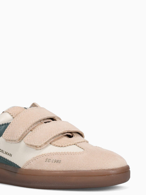 Talia Ivory Sesame Green suede Leather Off White / 5 / M