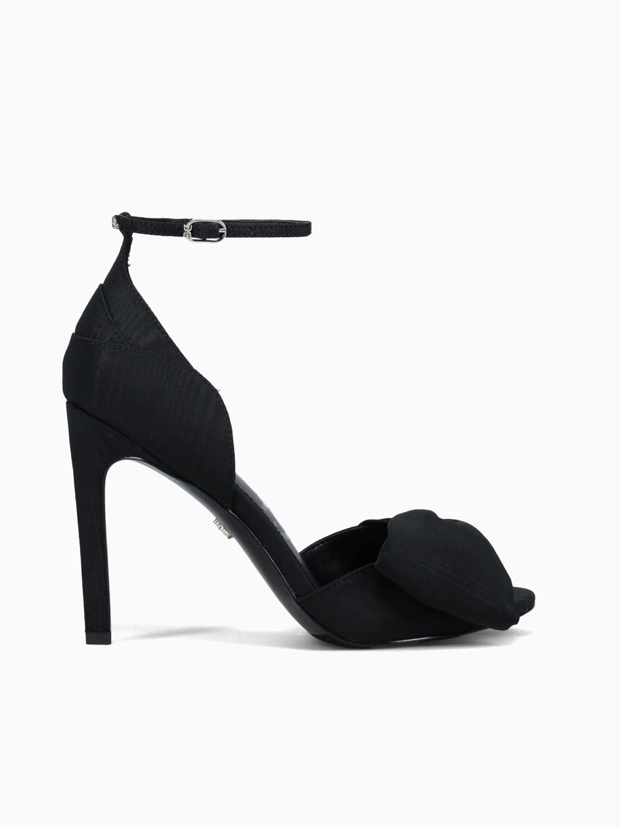 Ida Black Moire Silk Black / 5 / M