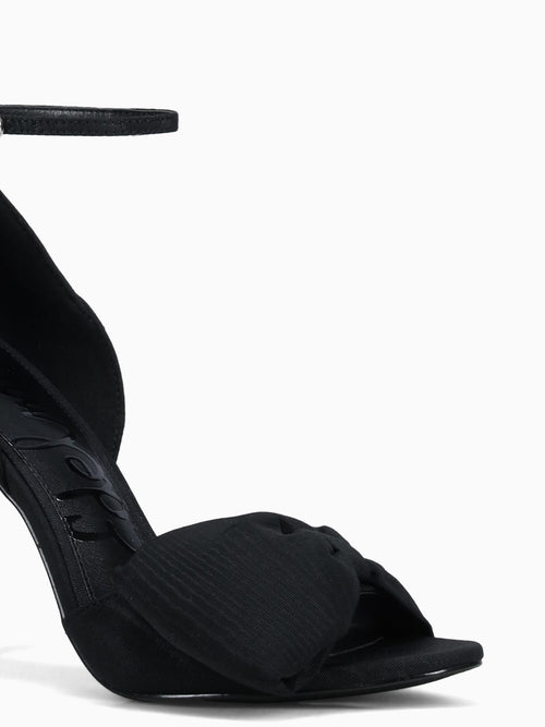 Ida Black Moire Silk Black / 5 / M