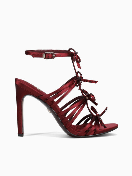 Iman French Burgundy Luxe Satin Wine / 5 / M
