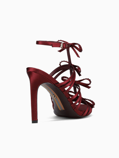 Iman French Burgundy Luxe Satin Wine / 5 / M