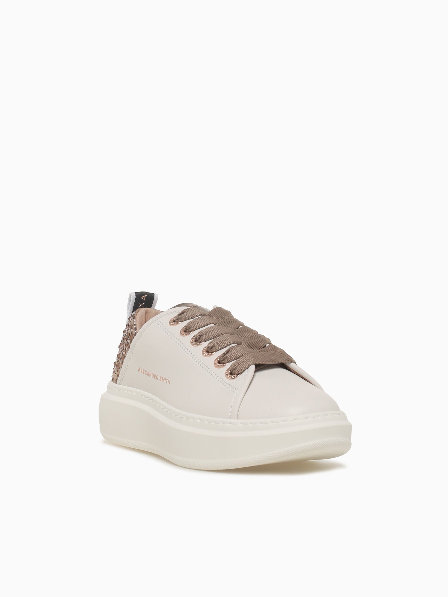 Wembley Woman White Light Brown Leather White / 36 / M