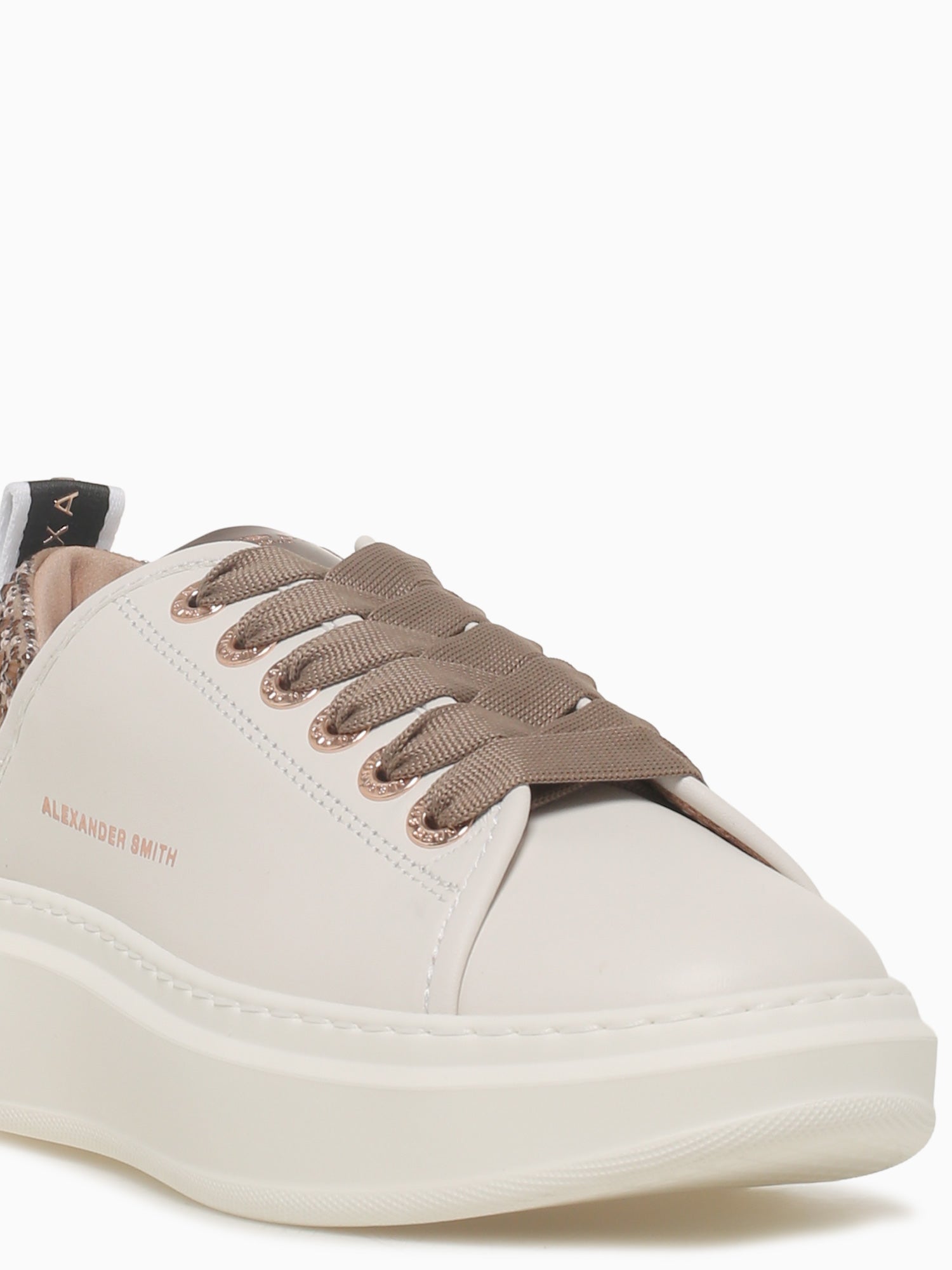 Wembley Woman White Light Brown Leather White / 36 / M