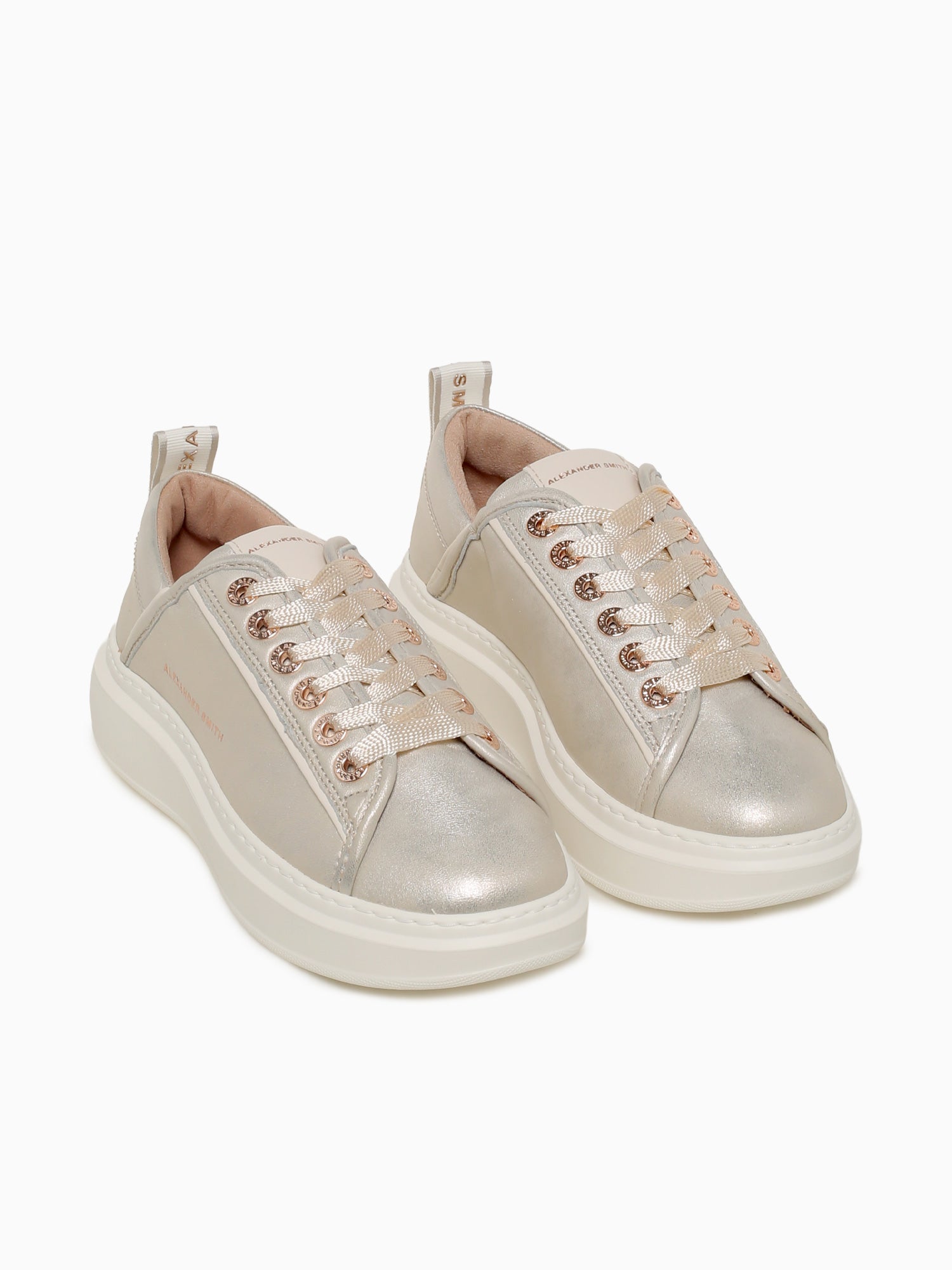 Wembley Woman Platinum Leather Platinum / 36 / M