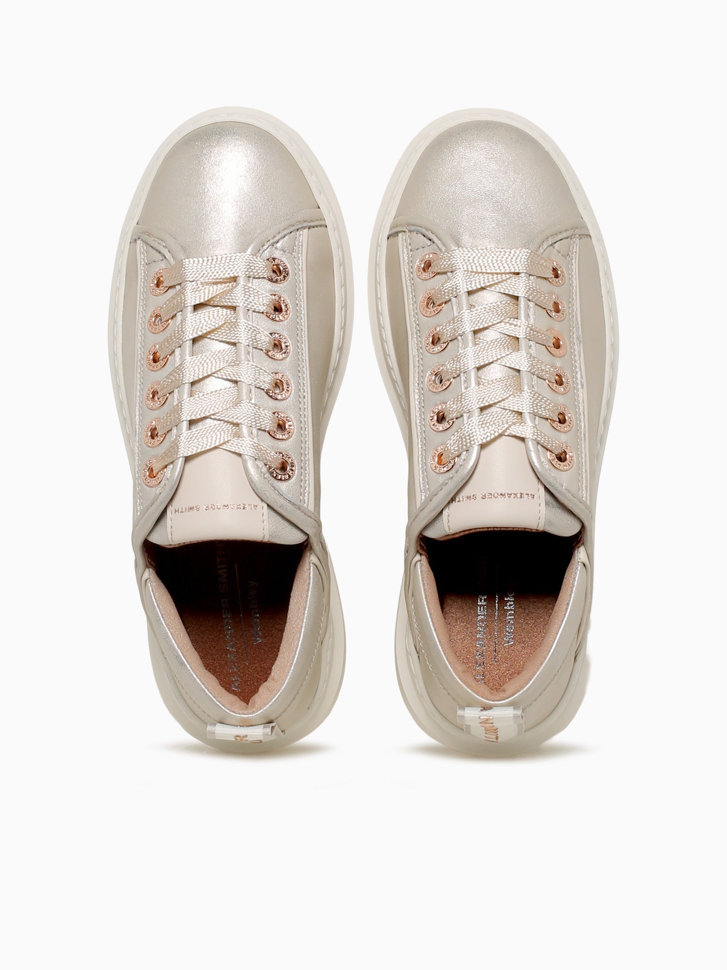 Wembley Woman Platinum Leather Platinum / 36 / M