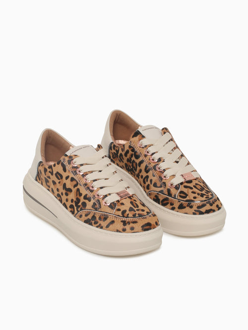 Lancaster Woman Mac Sand Offwht Leopard Multi / 36 / M