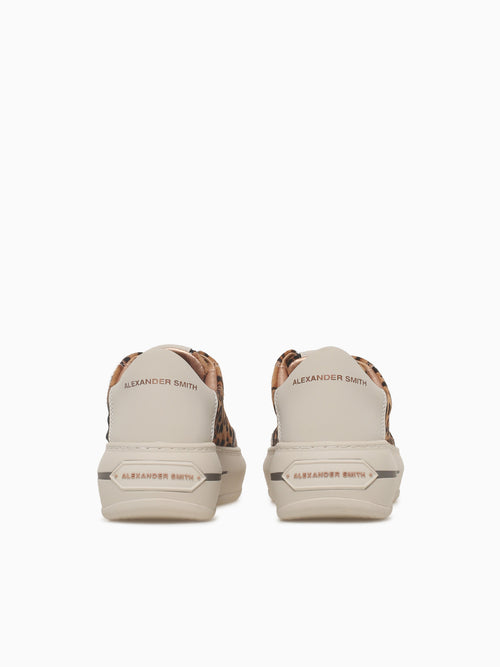 Lancaster Woman Mac Sand Offwht Leopard Multi / 36 / M