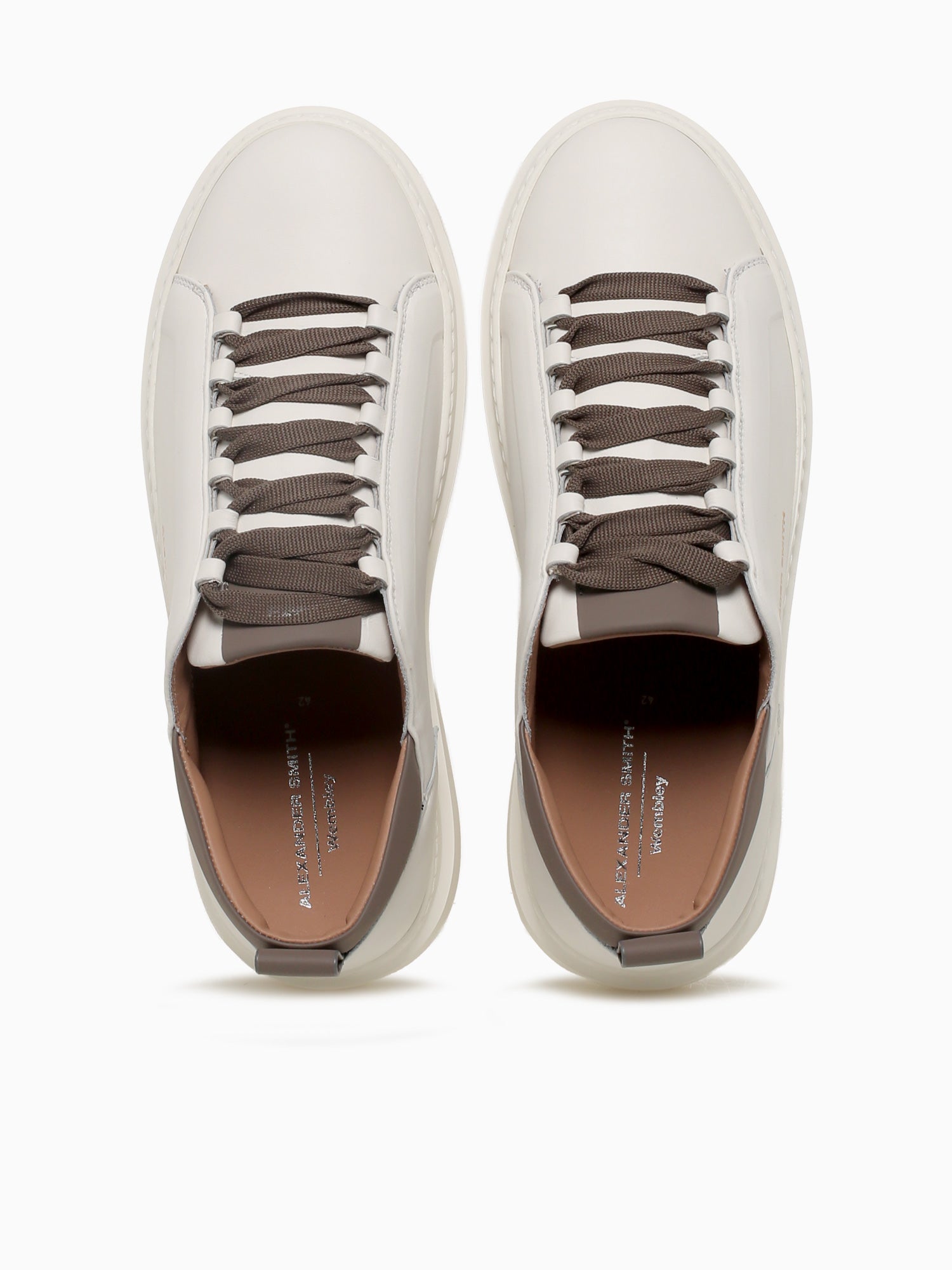 Wembley Man White Brown  Leather Brown / 40 / M