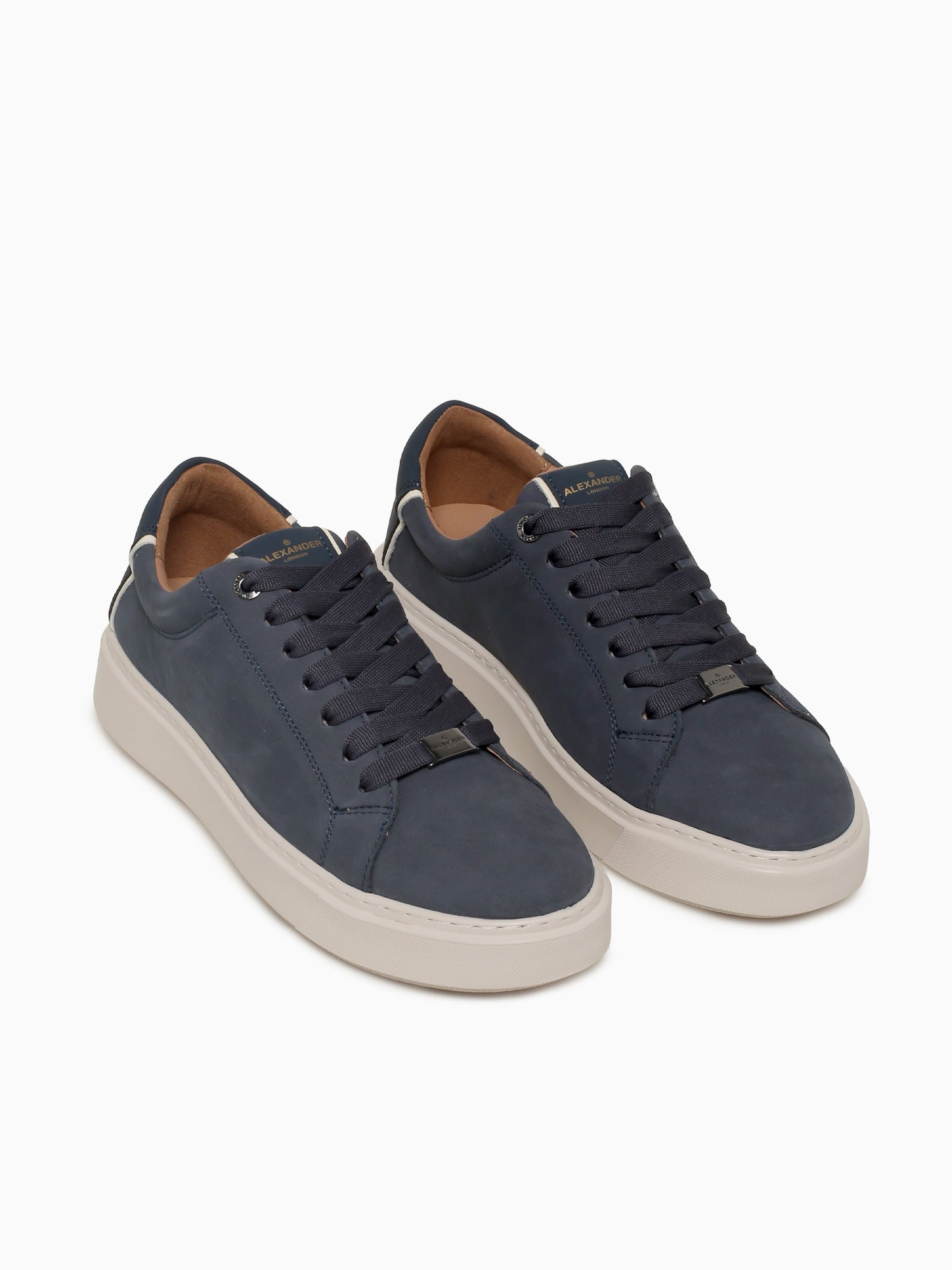 London Man Blue Leather Blue / 40 / M